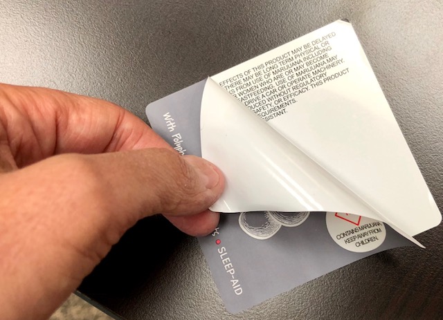 peel back labels